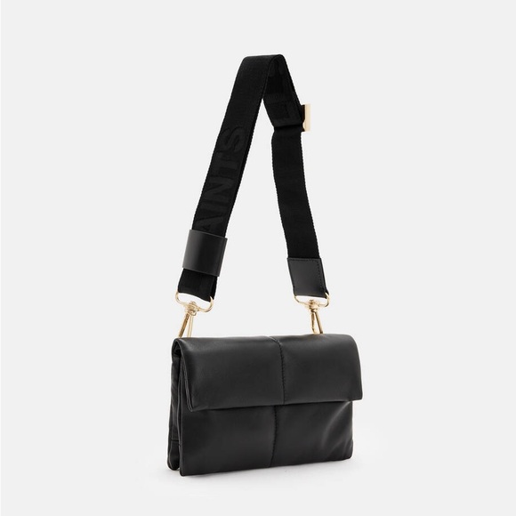 AllSaints Ezra Quilted Leather Crossbody Bag - Picture 3 of 14